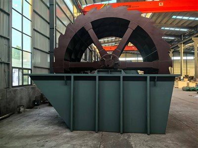 ホイールバケツ砂洗浄機